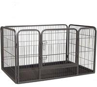 Doggy Style Enclos de Mise Bas Robuste avec Plateau en ABS pour Chiot Cage Cartes Cages Parc de Dressage pour Chiens et Chiots Taille M