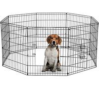 Doggy Style Parc de Jeu Pliable à 8 Panneaux pour Chiens, Chiots, Chats et Lapins Idéal pour l'intérieur et l'extérieur Taille M