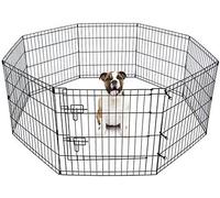 Doggy Style Parc de Jeu Pliable à 8 Panneaux pour Chiens, Chiots, Chats et Lapins Idéal pour Une Utilisation intérieur/extérieur Taille S