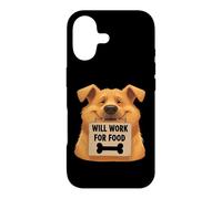 Doggy Will Work for Food Citation Cadeau pour Hommes, Femmes, Enfants Coque pour iPhone 17