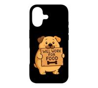 Doggy Will Work for Food Citation Cadeau pour Hommes, Femmes, Enfants Coque pour iPhone 17