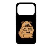 Doggy Will Work for Food Citation Cadeau pour Hommes, Femmes, Enfants Coque pour iPhone 17 Pro