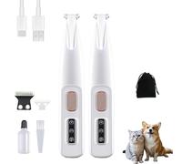 Doggykings Tondeuse électrique 3 en 1 pour chien, Pawfectheaven - Rechargeable et étanche avec lumière LED - Faible bruit pour couper les poils du chien autour des pattes, des yeux, des oreilles, du