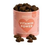DoggyLove Vitamine Power - Vitamine et minéraux pour chiens actifs, vitamines A, B1, B2, B6, B12, D3, E, biotine, renforcement de l'équilibre énergétique et du système immunitaire, Power-Snack,