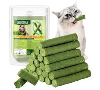 DOGGYZSTYLE 120g Herbe à Chat bâton de Dentition Boules de Poils,bâtons à mâcher pour Chats,bâtons de Jouets à l’Herbe à Chat bâtonnets Chaton d’intérieur bâton à mâcher (es-80)