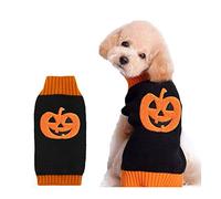 DOGGYZSTYLE Halloween Citrouille Chien Pull Costume pour animaux de compagnie Mode Vacances Fête Puppy Cadeau pour chiens et chats (citrouille, A, L)