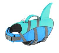 Doglay Gilet de sauvetage pour chien avec aileron de requin, flottabilité supérieure avec poignée de sauvetage et bandes réfléchissantes, gilet de natation pour chiens de petite et moyenne taille