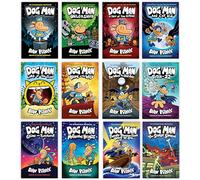 Dogman Series 1-12 Complete Books Set by Dav Pilkey