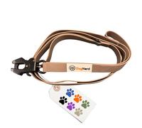 DogNerd Laisse tactique en silicone à double poignée de 1,8 m pour chiens de taille moyenne, grande, géante et policière | Mousqueton à dégagement rapide | Nylon enduit robuste | Laisse d'entraînement