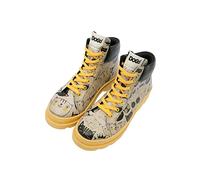 DOGO Adriana MonoChrome Cats Vegan Women’s Ankle Short Boot Multicolor Printed Design Shoes