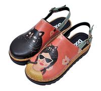 DOGO Akita Cat Hat Women Sandals Vegan Wedge Shoes Comfortable Ankle Strap Animal Printed Design Shoes