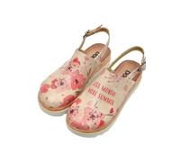 DOGO Akita More Summer Women Sandals Vegan Wedge Shoes Comfortable Ankle Strap Multicolour Printed Design Shoes