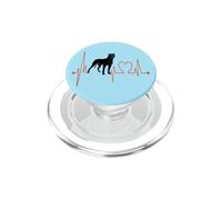 Dogo Argentino Heartbeat EKG Chien Mastiff Argentin Propriétaire PopSockets PopGrip pour MagSafe