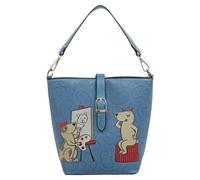 DOGO Bucket Bag, Sac Type Cube Femme, Multicolore