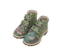 DOGO Enfants Cuir Vegan Vert Bottes Longues - Sometimes Life Goes on Motif