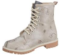 DOGO Femme Cuir Vegan Beige Bottes Longues - There Is Always Hope Motif-39