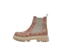 DOGO Femme Cuir Vegan Multicolore Bottes Longues - Majestic Gold Motif