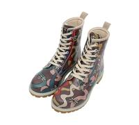 DOGO Femme Cuir Vegan Multicolore Bottes Longues - Never Stop Dreaming Motif
