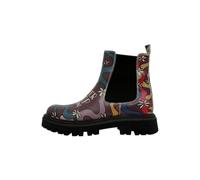 DOGO Femme Cuir Vegan Multicolore Bottes Longues - Never Stop Dreaming Motif