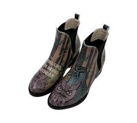 DOGO Femme Cuir Vegan Multicolore Bottines - Ever Feel Like You're Being Watched Motif