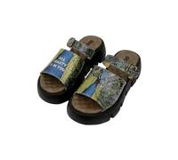 DOGO Femme Cuir Vegan Multicolore Chaussons Compensées - All Beauty is in You Motif