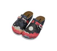 DOGO Femme Cuir Vegan Multicolore Chaussons - Night Full of Sparkles Motif