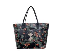 DOGO Femme Cuir Vegan Noir Sac d'épaule - Hold Your Head Up High Motif