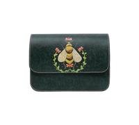DOGO Femme Cuir Vegan Vert Sac à main - Queen Bee Motif