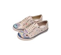 DOGO Femme Sneaker Basket, Beige Multicolore, 41 EU UK