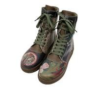 DOGO Future Boots - Bottes végétaliennes pour femme et bottines durables et colorées - Bottes tendance et confortables pour femme, ours et fleurs, 40 EU