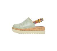 DOGO Gigi Manhattan Women Sandals Open Toe Flat Sandals Adjustable Back-Strap Daily Women Wedge Shoes Vegan Leather Multicolor Printed Design