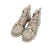 DOGO Homme Cuir Vegan Beige Bottines - Astronomy Map Motif