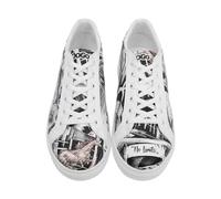 DOGO Homme Cuir Vegan Blanc Baskets - No Limits Motif