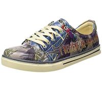 DOGO Sneakers I Believe in Unicorns Women Unicorn Printed Lace Up Soft Sole Vegan Flat Shoes