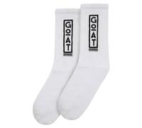 DOGO Unisex Vegan Blanc Chaussettes - Goat Motif