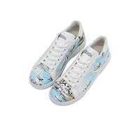 Dogo Vegan en Cuir Multicolore Mode Baskets pour Femme - Chaussures de Marche Confortables et Décontractées - Fait à la Main - Lago di Como Design Baskets - Taille 36