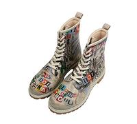 DOGO Vegan En Cuir Multicolore Mode Bottes Longues Pour Femme - Bottes Pour De Marche Confortables - Fait à la Main - Not Gangnam Design - Taille 37