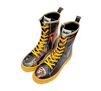 DOGO Vegan En Cuir Multicolore Mode Bottes Pour Femme - Bottes Pour De Marche Confortables - Fait à la Main - Art Form Design Bottes Avec Fermeteur - Taille 41