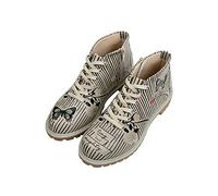 DOGO Vegan En Cuir Multicolore Mode Bottines Zippées Pour Femme - Bottes Pour De Marche Confortables - Fait à la Main - Tiny But Mighty Design Bottes Avec Fermeteur - Taille 36