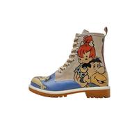 DOGO WB Long Boots Family Rocks Lace-up Vegan Women's Boots Filintstones Printed Design Shoes