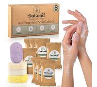 DoGood Recharge de savon moussant pour les mains, comprimés de rechange pour savon moussant, savon écologique pour les mains, citron, lavande, eucalyptus, bois de santal (8 pièces)
