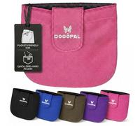 DOGOPAL Pochette Friandise Chien avec Fermeture Magnétique, Sac à Friandises pour Chien de Poche pour Dressage, Pochette Fine pour Promenade (Rose)