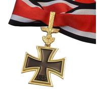 DOGOZ Allemagne Chevalier Niveau Croix De Fer Doré Médaille Broche Insigne, Costume Décoration Prop