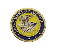 DOGOZ Département De La Justice des États-Unis Cuirasse Insigne Costume Décoration Prop