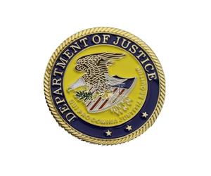 DOGOZ Département De La Justice des États-Unis Cuirasse Insigne Costume Décoration Prop