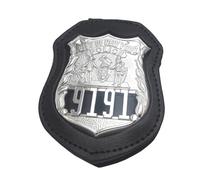 DOGOZ US City of New York Police 9191 Badge avec Étui en Cuir Incrusté, Accessoire De Décoration De Costume