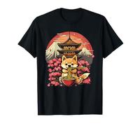 Dogramen Mount Fuji Sakura Fleurs Artwork Pagode Tower T-Shirt