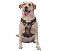 Dogs and Roses Gilet de traction imprimé pour animaux de compagnie à porter lors de la promenade du chien ou de l'escalade des montagnes