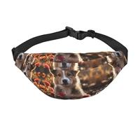 Dogs and Roses Grand sac banane de voyage pour garçon, adapté pour profiter du sport, de la course, du cyclisme, des voyages, de la pêche