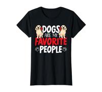 Dogs are My Favorite People Labrador Retriever Labrador T-Shirt Graphique avec Valeur